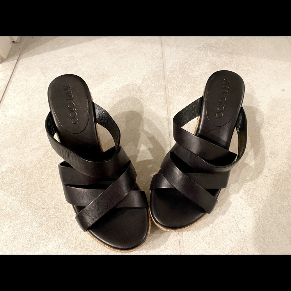 Jimmy Choo Prisma Espadrilles wedges NWOT 6 a 6.5